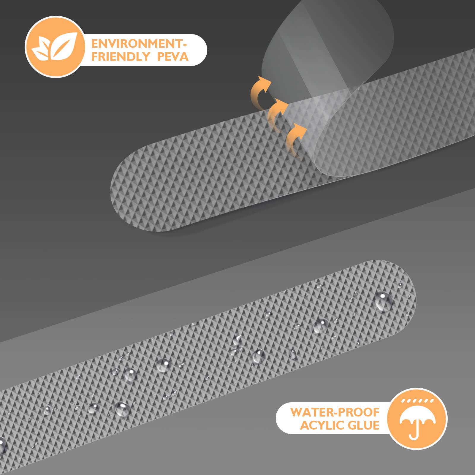 Non Slip Bathtub Stickers, 24 Pcs Shower Stickers For Safety Bathroom Tubs, Bathtub Non Slip Stickers And Adhesive Decals Scrape