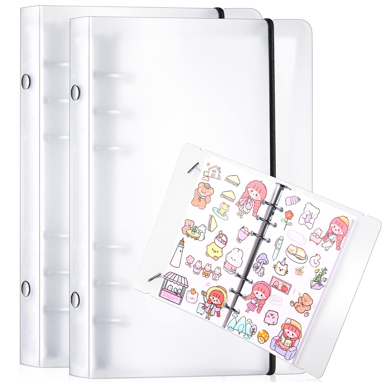 Spakon Sticker Collecting Album Sheets Reusable Sticker Book Sticker Collection Accessories For Collecting Back To School Gifts,