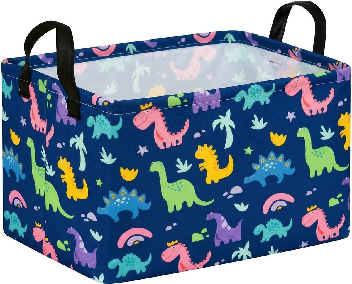 Girls and Boys Dinosaur Storage Gift Basket for Halloween