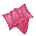 Hommxjf Peach Red Satin Pillowcase Standard Set Of 2 With Envelope Closure