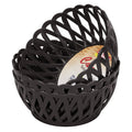 Ratan Plasticware Cane Small Plastic Storage Basket For Fruits, Vegetables & Snacks  Decorative Woven Design For Kitchen, Dinin