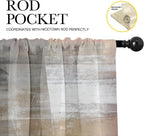 Emvency 2 Pack Valances Window Treatments, Brown Abstract Modern Art Blackout Drapes Adjustable Curtain Valances For Windows Liv
