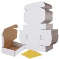 Rlavbl 7X5X2 Small Shipping Boxes Set Of 40, White Corrugated Cardboard Mailer Box For Packing, Mailing, Business