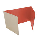 18 X 48 Study Carrel Red Corrugated Pack Of 12