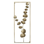 HomeRoots Gold 100% Metal Framed Metal Plant Wall Décor