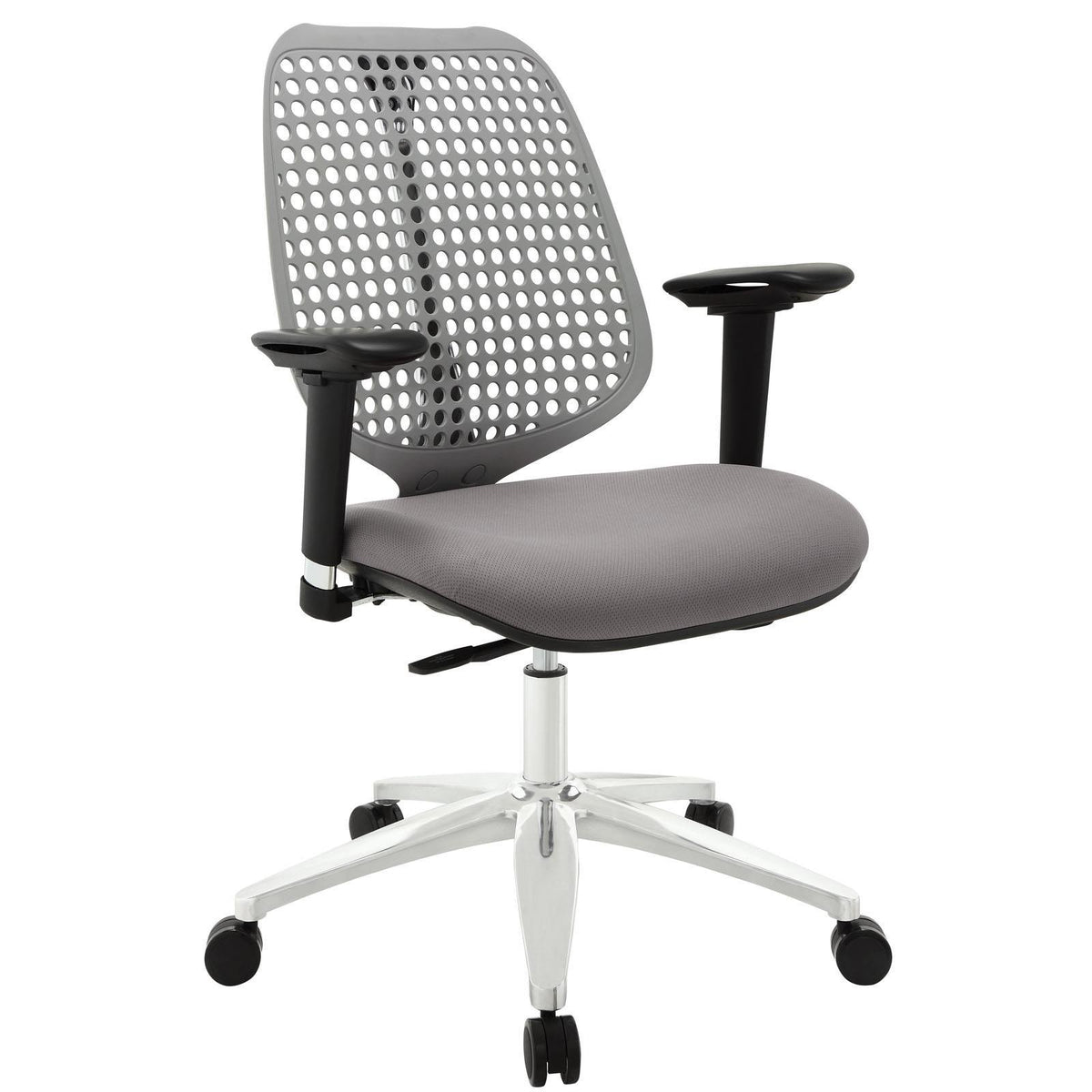 Modway Reverb Adjustable Armrests Office Chair, Gray