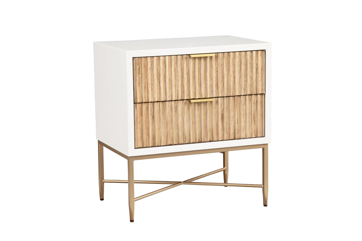 Origins By Alpine Larsen Nightstand, White