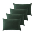 Household 4PCS 100% Jersey Cotton Pillowcase Queen Size 20 * 30 -Light Weight, Comfortable, Super Soft Pillow Case with Envelope