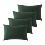 Household 4PCS 100% Jersey Cotton Pillowcase Queen Size 20 * 30 -Light Weight, Comfortable, Super Soft Pillow Case with Envelope