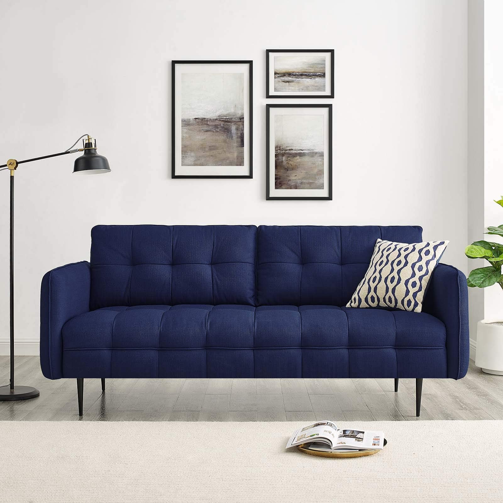 Modway Cameron Sofas, Royal Blue