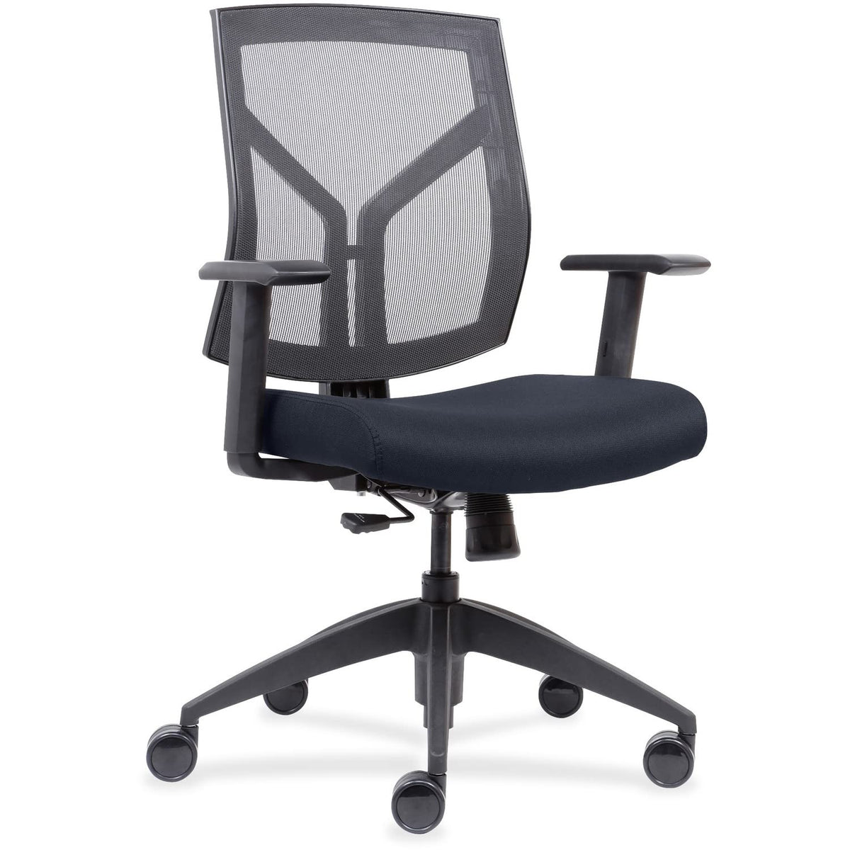 Lorell Llr83111A204 Mesh Back/Fabric Seat Mid-Back Task Chair