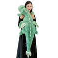 Arelux Large 52In 3Lb Dragon Stuffed Animals Cute Plush Toy Giant Fuzzy Dinosaur Pillow Plushies With Wings Cuddly Soft Green Pt