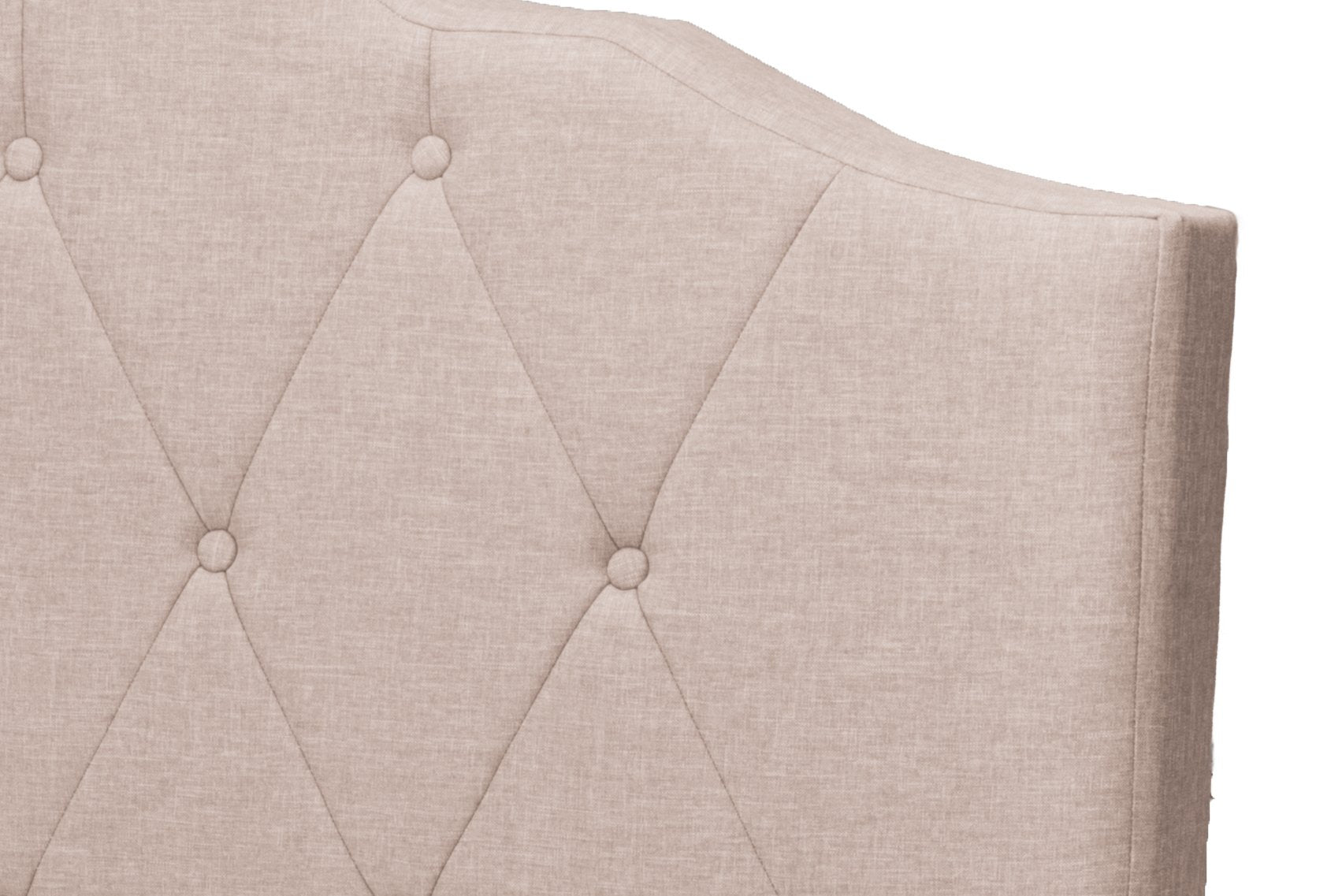 Baxton Studio Juliet Contemporary Espresso Arch Tufted Fabric Upholstered Bed, King, Brown