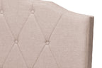 Baxton Studio Juliet Contemporary Espresso Arch Tufted Fabric Upholstered Bed, King, Brown
