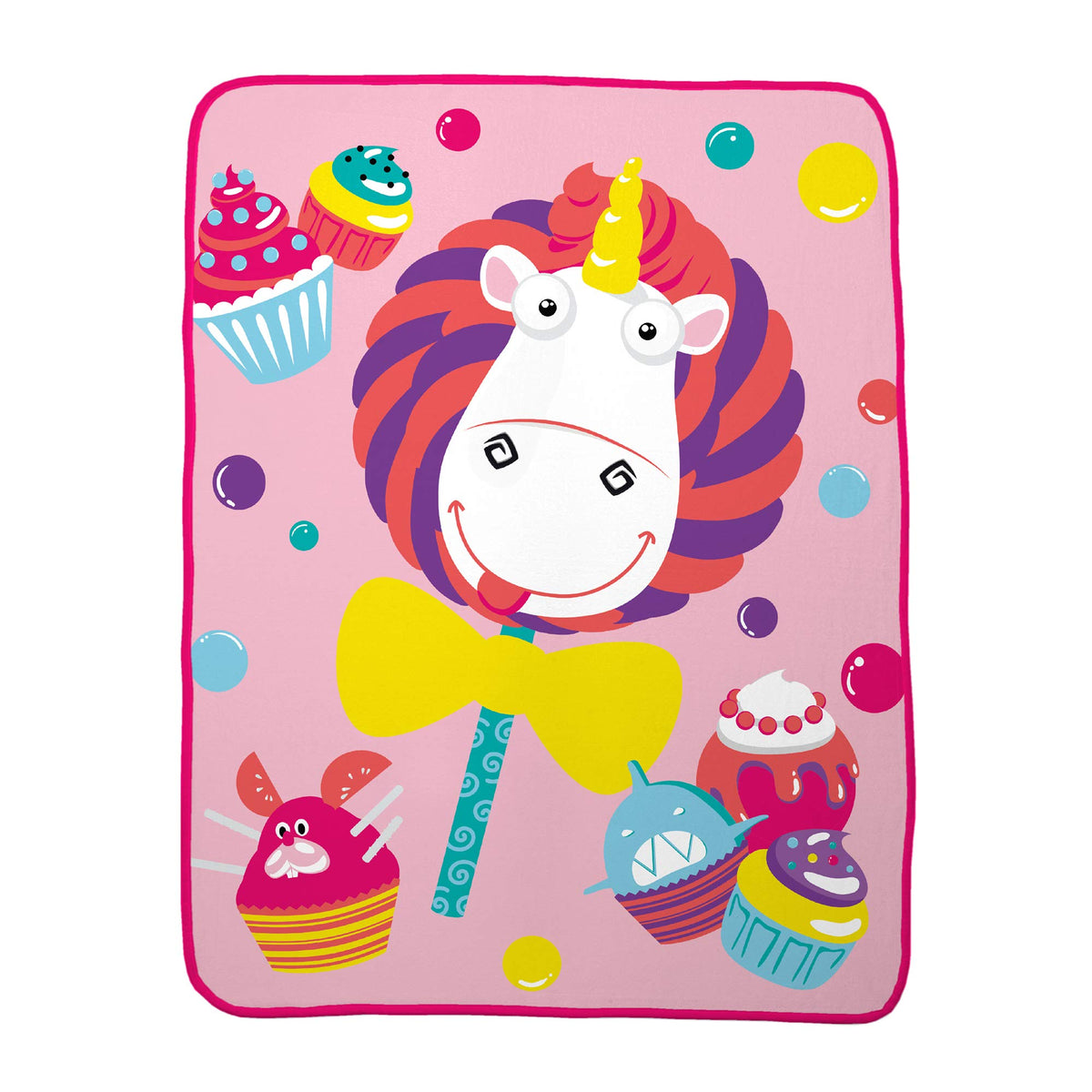 Franco Kids Bedding Throw, 46 In X 60 In, Despicable Me Fluffy Unicorn