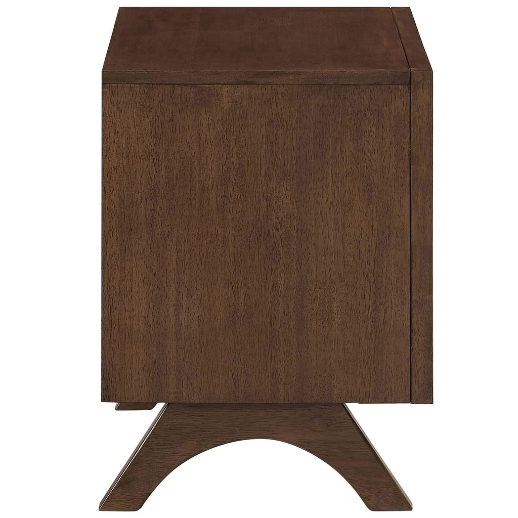 Modway Providence Nightstand Or End Table, Walnut
