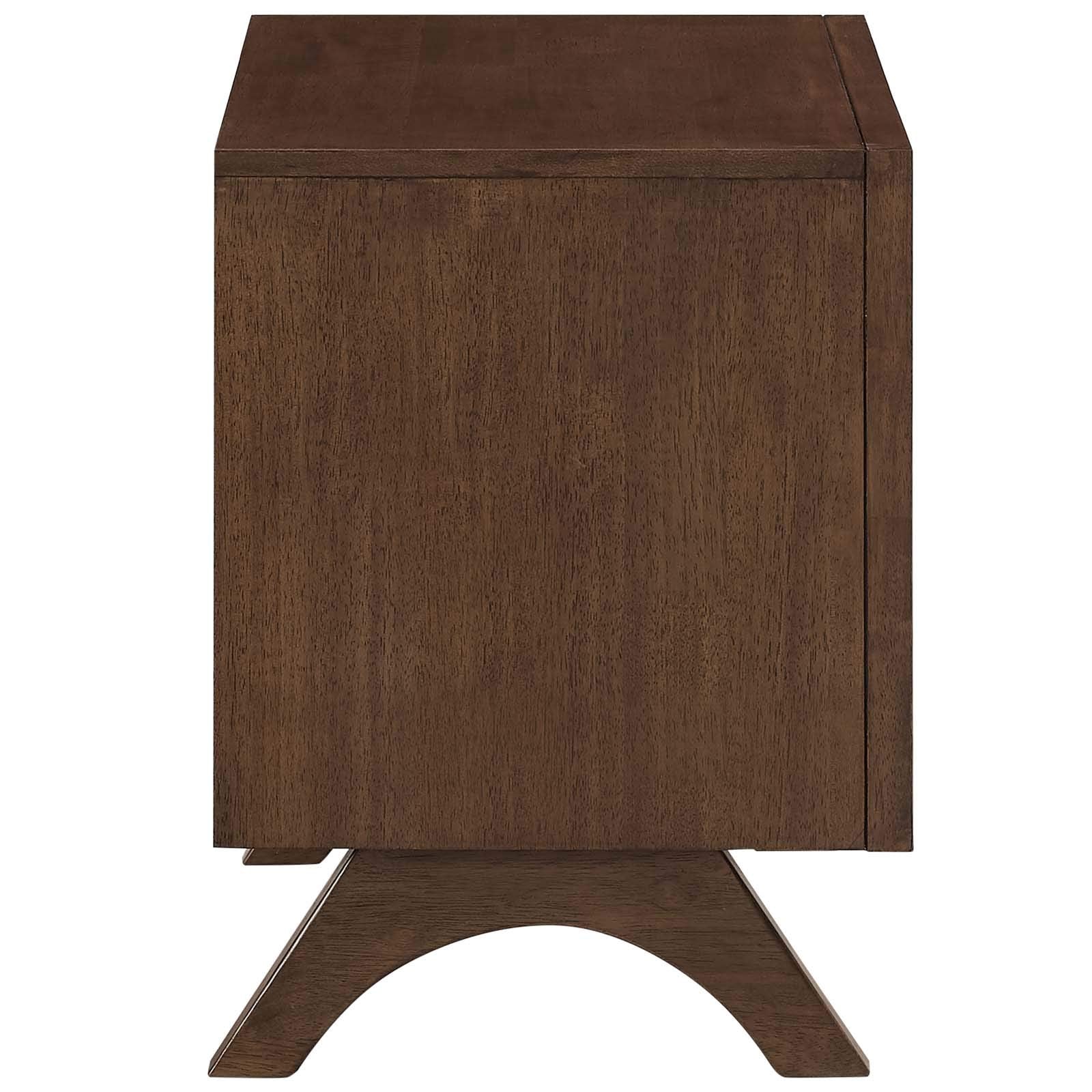 Modway Providence Nightstand Or End Table, Walnut