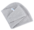 Hopeshine Hair Drying Towel Twist Women'S Soft Shower Microfiber Towels For Hair Turban Wrap Fast Drying Ultra Absorbent Cap Gre