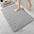 FUJINO Memory Foam Bath Mat Cobblestone Bathroom Rugs Super Water Absorbent Bath Mats for Bathroom Machine Washable Bath Rugs 12