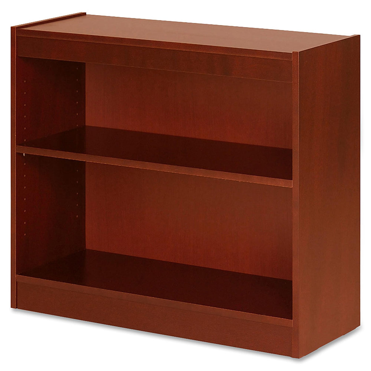 Lorell 2-Shelf Panel Cherry Bookcase, 36&quot; X 12&quot; X 30&quot;