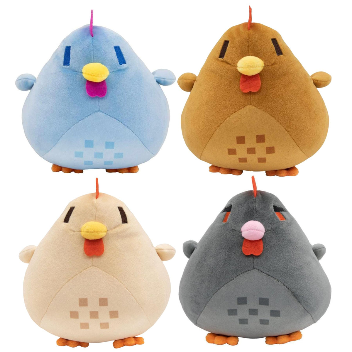 Buxomigrl Animal Chicken Plush Doll Farming Hen Plushie Stuffed Soft Pillow Christmas, Brown