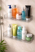 Bathroom Organiser Without Drill For Wall Mount | Self Adhesive Corner Shelf For Bathroom | Washroom Storage Rack Holder Stand F