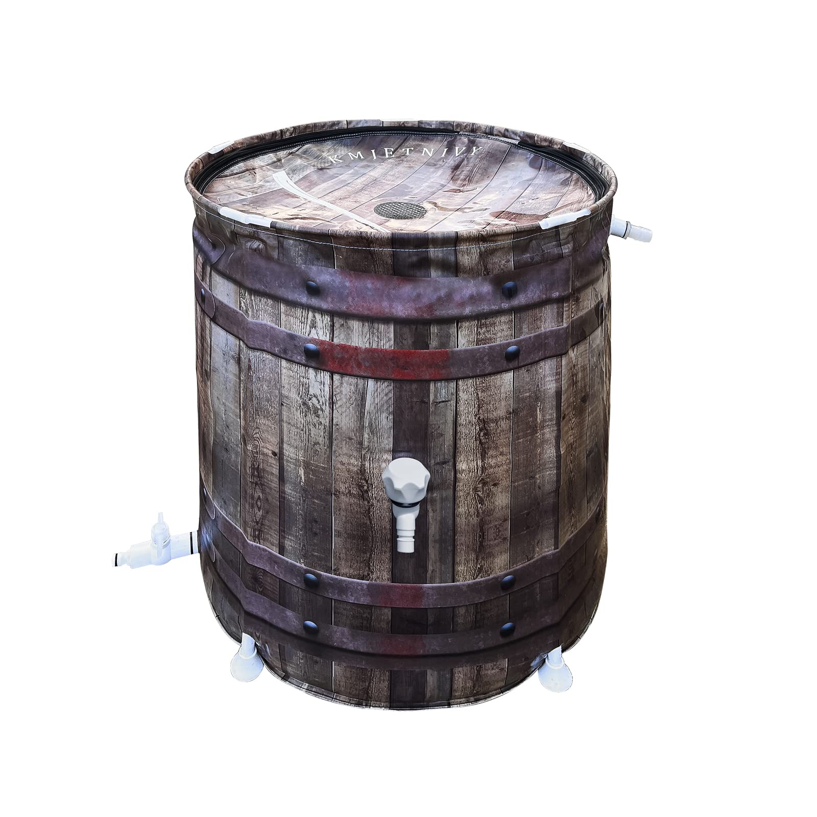 Kmjetnivy Rain Barrel Anti-Collapse Collapsible Rainwater Collection System,Portable Water Storage Tank,Garden Water Catcher