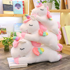 Hitoshe Unicorn Stuffed Animal, Soft Unicorn Plush Hugging Pillow Toy Gifts For Kids (White, 15.7 In)