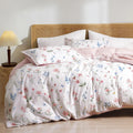 PHF Ultra Soft Floral Duvet Cover King Size, Printed Bedding Set 3 Pieces, Comfy Durable Farmhouse Duvet Cover Set with 2 Pillow