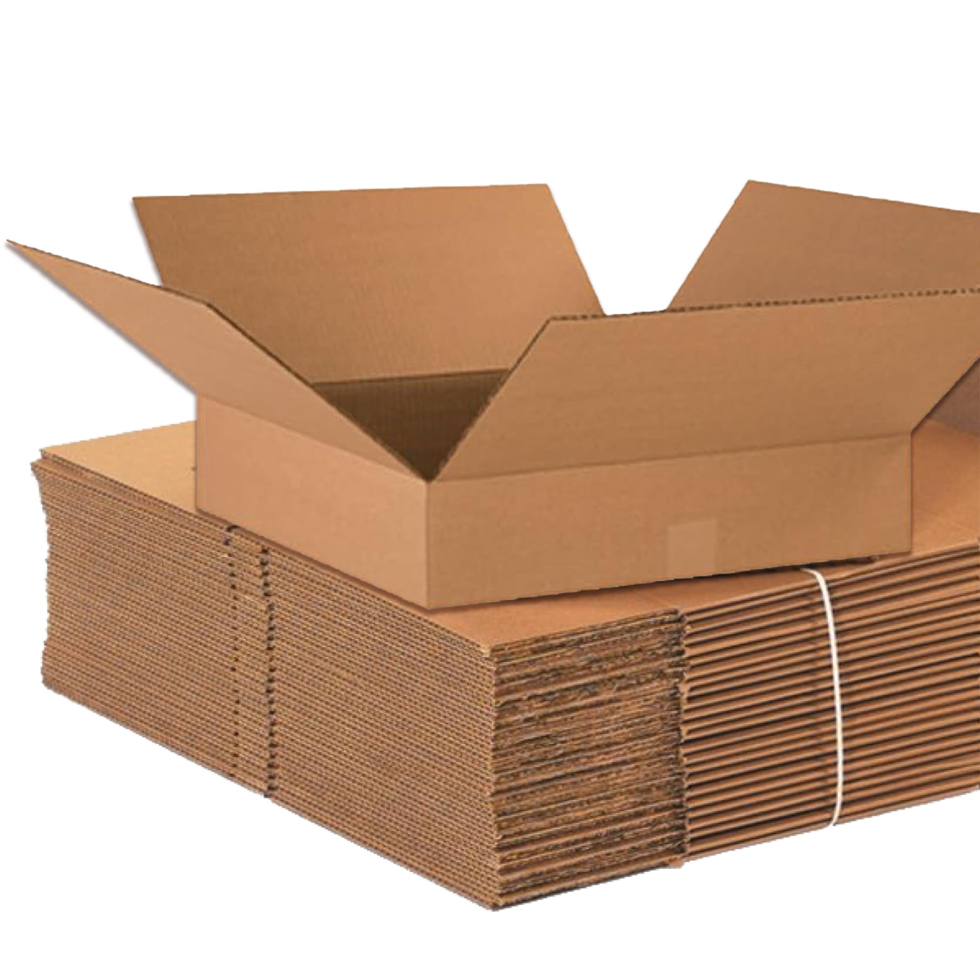 Aviditi Shipping Boxes Flat 18'L X 18'W X 4'H (25-Pack) Corrugated Cardboard Box For Packing, Moving And Storage