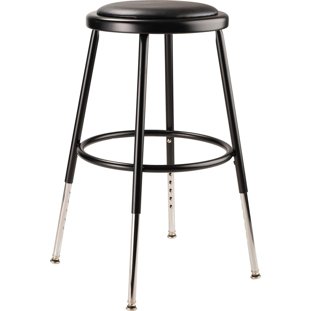 NPS 25"-33" Height Adjustable Heavy Duty Vinyl Padded Steel Stool