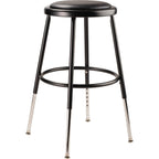 NPS 25"-33" Height Adjustable Heavy Duty Vinyl Padded Steel Stool