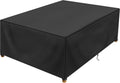 Rectangular Coffee Table Cover 100% Waterproof, 46X26X13 Inch Outdoor Table Cover , Patio Furniture Cover For Dinning Furniture, Picnic Coffee Tables Chairs And Sofas, Black