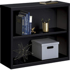 Lorell LLR41282 Fortress Series Steel Black Book Case, 34.5" x 13" x 30"