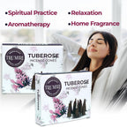 Tuberose Incense Cones - Total 20 Cone Incense - Dual Pack Of 10 Insence Cones - Incense Cones Scented - Cone Incense Scents - I