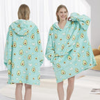 Fiosnow Avocado Blanket Hoodies For Women And Men Adult Oversize Wearable Blanket Hoodies For Soft And Warm