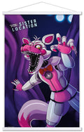 Trends International Five Nights at Freddys: Sister Location - Funtime Foxy Wall Poster, 22.375 x 34, Print and White Hanger Bu