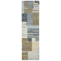 Rizzy Home Alora Decor Napoli 2'6" X 8' Block Neutral/Ivory Hand-Tufted Area Rug