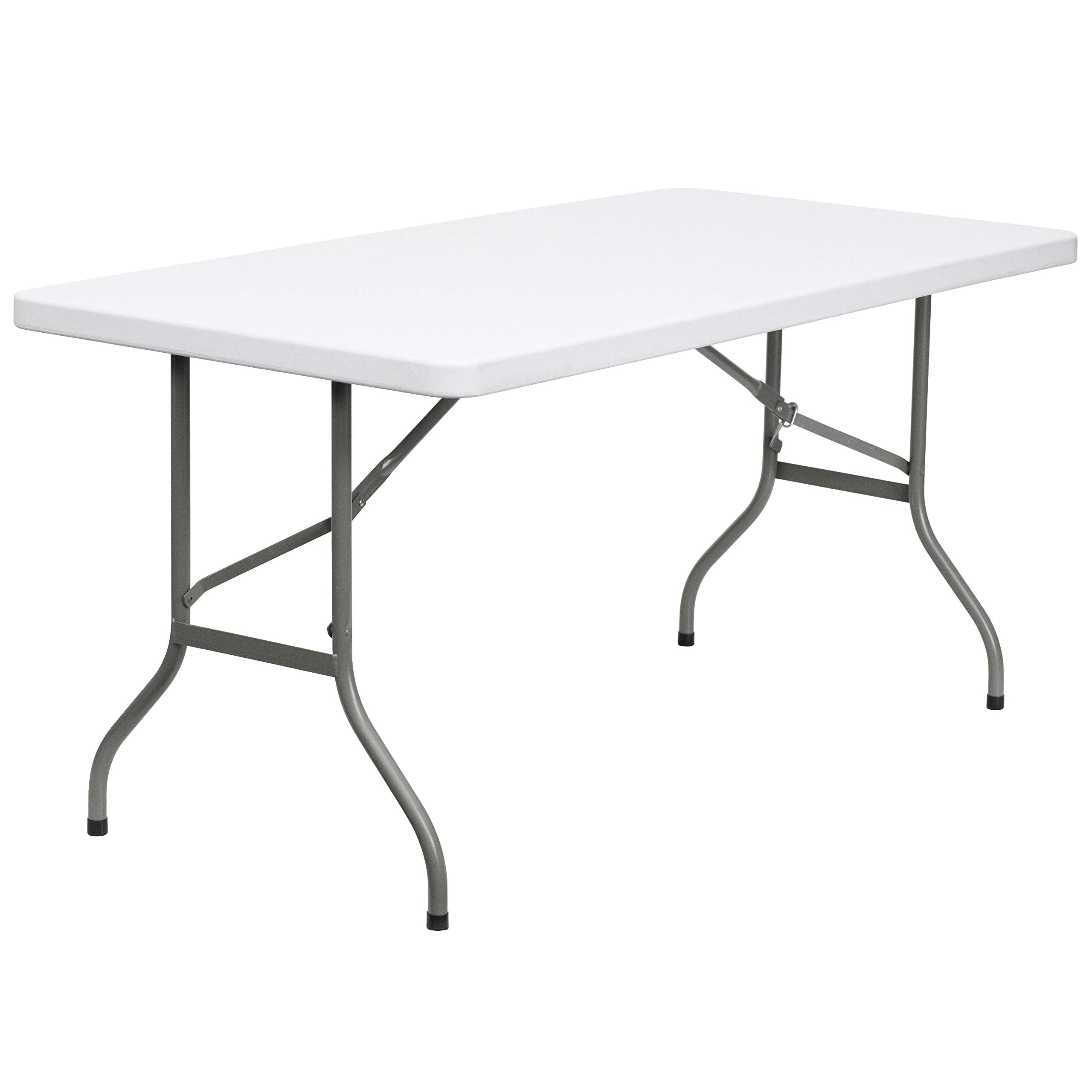 Flash Furniture 30''W X 60''L Granite White Plastic Folding Table [Dad-Ycz-152-Gg]