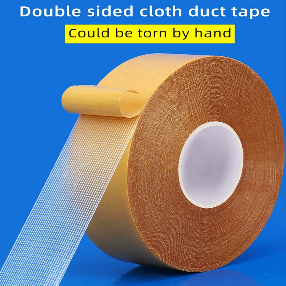Qujianwei Double Sided Carpet Tape Heavy Duty,2 Inch X 21.9 Yards,Rug Tape For Carpet Floor Hardwood Floors And Area Rugs, Mats,