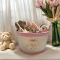 Bellar Kids Cute Animal Toy Basket,Medium Woven Storage Baskets For Children Toys & Baby Hamper Laundry,Cute Rabbit Decorative O