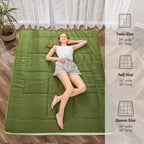 Maxyoyo King Futon Mattress Foam Mattress Topper, Japanese Floor Mattress Foldable Mattress Futon Bed Mattress Pad Guest Bed Mat