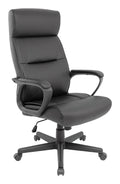 Staples Rutherford Ergonomic Manager And Executive Office Chair, High Back Swivel, Adjustable Height, Luxura Faux Leather, Black