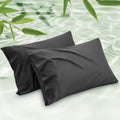 Bedsure King Size Pillow Cases Set Of 2, Rayon Derived From Bamboo Black Pillowcase, Cooling Pillow Cases For Hot Sleepers, Soft