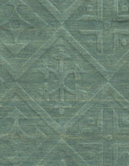 Rizzy Home | Tc8272 | Technique Collection | Wool Area Rug | 3' X 5' | Blue/Aqua Solid