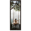 wallsthatspeak 5x28 Espresso Brown Picture Frame for Puzzles Posters Photos or Artwork