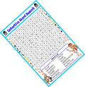 Mystery Theme Detective Word Search Game 30 Cards with Solution Sheet Kitty Party Time Based Puzzle Activity Game