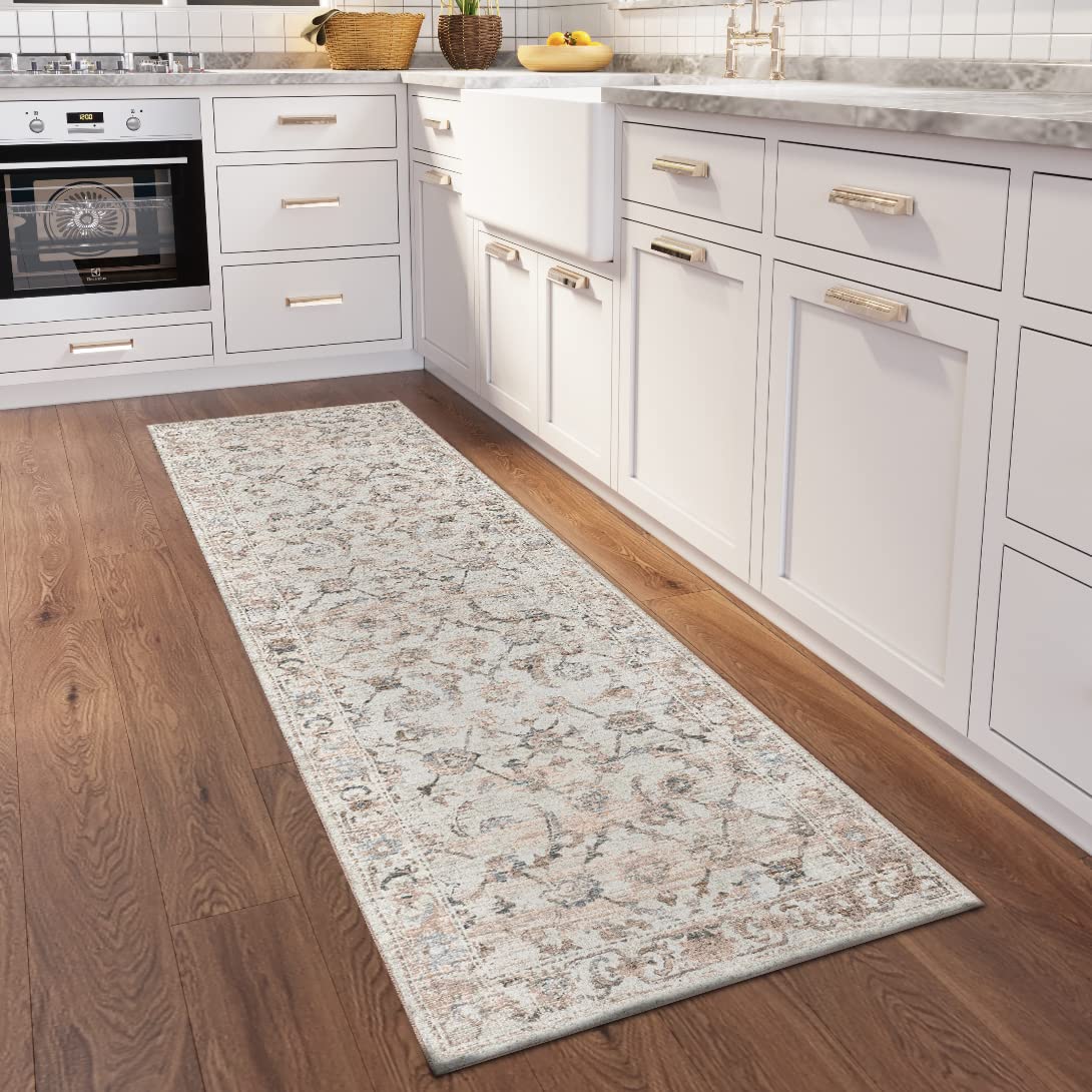 Dalyn Rugs Jericho Jc4 Linen 2'6&quot; X 10' Rectangle Soft Runner Rug, Easy Clean, Non Shedding, Bedroom, Entry, Living Room, Dining Room, Kitchen Rug