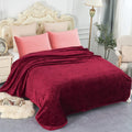 Jyk Luxury Fleece Plush Blanket 3.5 Lb, 1 Ply, Korean Mink Blanket Queen 75'' X 91'' - Super Soft And Warm, Lightweight And Cozy