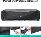 Brosyda Patio Furniture Covers, Heavy Duty 600D Outdoor Furniture Cover Waterproof, Sectional Sofa Set Covers Table And Chair Set Covers, 84'L×44'W×23'H